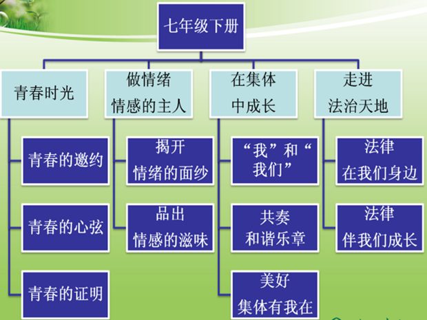 道德與法治七年級下冊知識體系