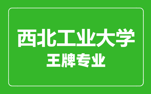 西北工業(yè)大學(xué)王牌專(zhuān)業(yè)有哪些,西北工業(yè)大學(xué)最好的專(zhuān)業(yè)是什么