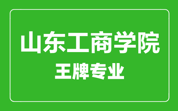 山東工商學(xué)院王牌專業(yè)有哪些山東工商學(xué)院最好的專業(yè)是什么