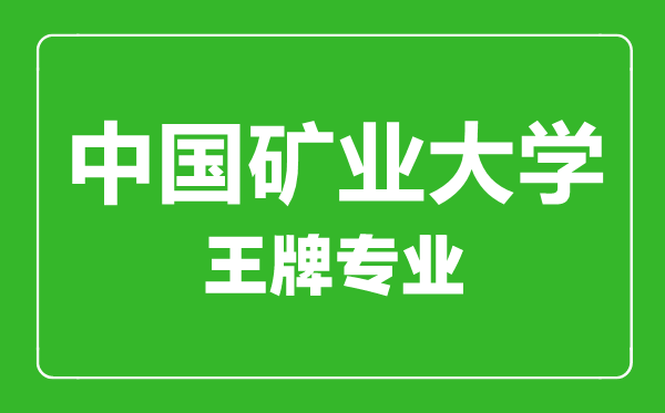 中國(guó)礦業(yè)大學(xué)王牌專業(yè)有哪些,中國(guó)礦業(yè)大學(xué)最好的專業(yè)是什么