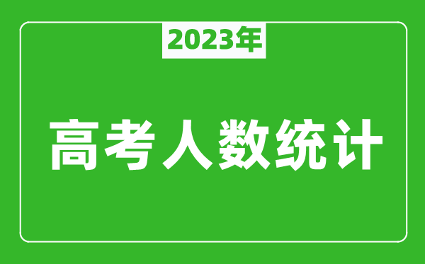 2023年安徽高考人數統計,今年安徽高考生人數是多少？