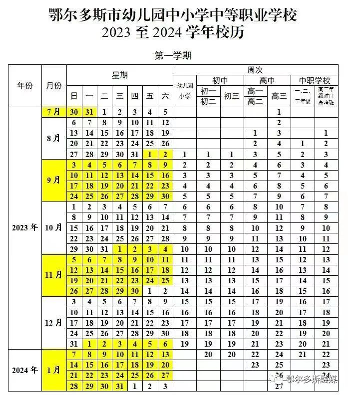 2024年鄂爾多斯中小學(xué)寒假放假時(shí)間表,鄂爾多斯寒假多少天