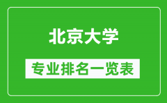 北京大學(xué)專(zhuān)業(yè)排名一覽表_北京大學(xué)哪些專(zhuān)業(yè)比較好