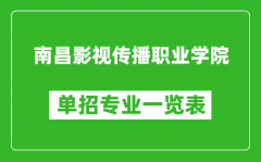 南昌影視傳播職業(yè)學(xué)院?jiǎn)握袑I(yè)一覽表