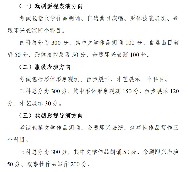 2024年湖南藝術(shù)統(tǒng)考滿(mǎn)分是多少,湖南藝考科目及分值