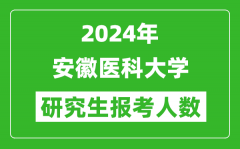 2024年安徽醫(yī)科大學(xué)研究生報(bào)考人數(shù)