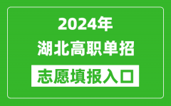 2024年湖北高職單招志愿填報網(wǎng)站入口