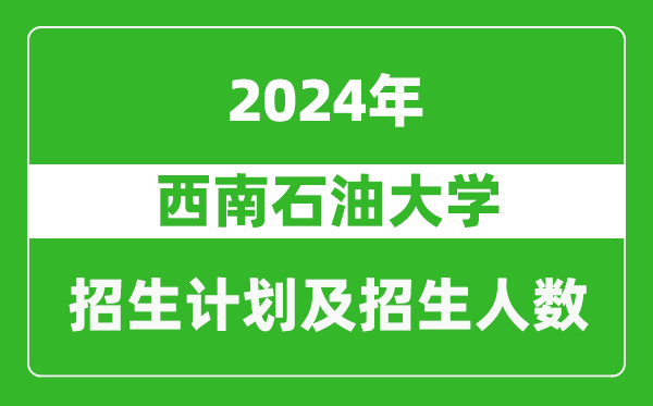 西南石油大學(xué)2024年在天津的招生計劃及招生人數