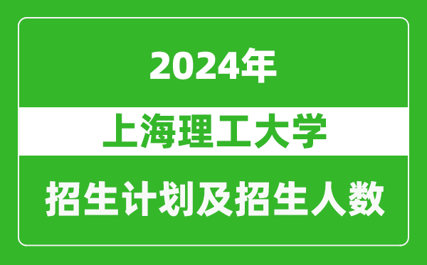 上海理工大學(xué)2024年在上海的招生計劃及招生人數