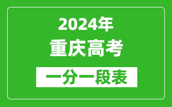 2024重慶高考一分一段表,高考位次排名查詢(xún)（完整版）