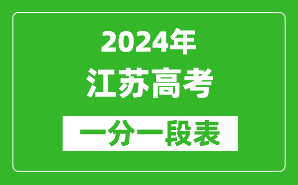 2024江蘇高考一分一段表,高考位次排名查詢(xún)（完整版）