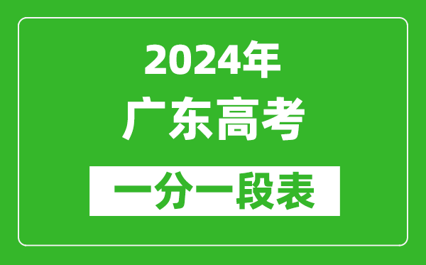 2024廣東高考一分一段表,高考位次排名查詢(xún)（完整版）