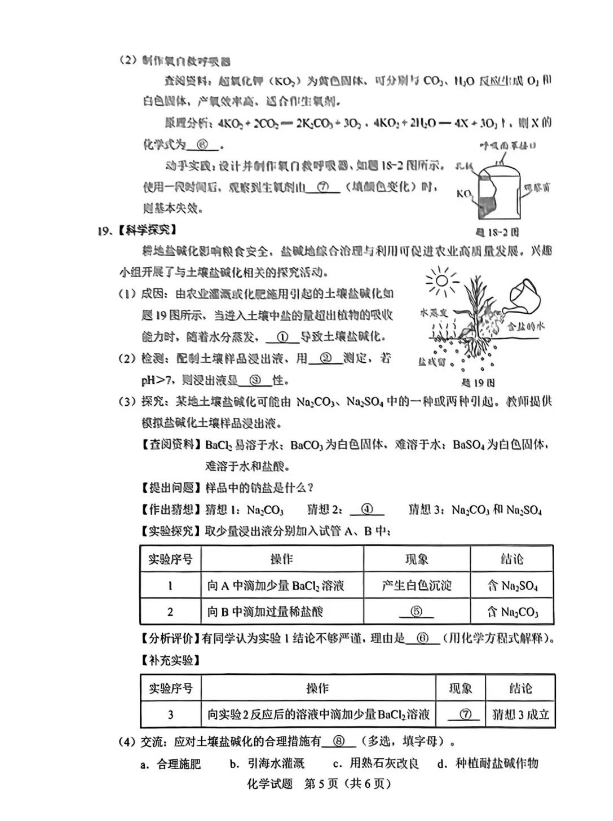 2024年廣東中考化學(xué)試卷真題及答案解析