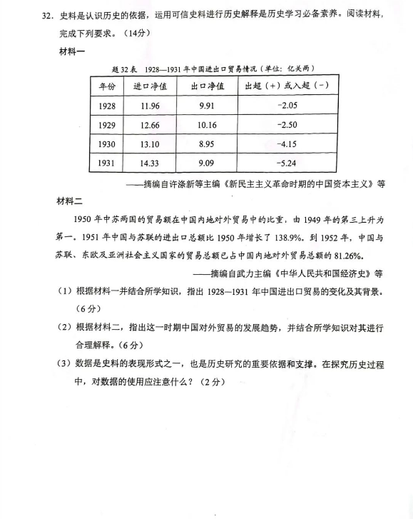 2024年汕頭中考歷史試卷真題及答案解析