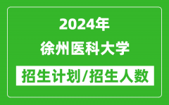 2024年徐州醫(yī)科大學(xué)各省招生計(jì)劃及各專業(yè)招生人數(shù)是多少？