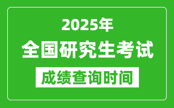 2025年全國考研成績查詢時間一覽表,2025考研什么時候查分