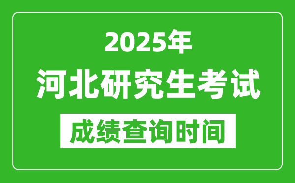 2025年河北考研成績查詢時間,河北2025考研什么時候查分