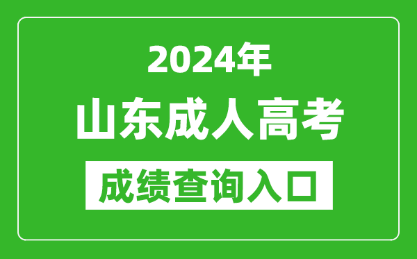 2024年山東成人高考成績(jī)查詢?nèi)肟诰W(wǎng)址(https://www.sdzk.cn/)