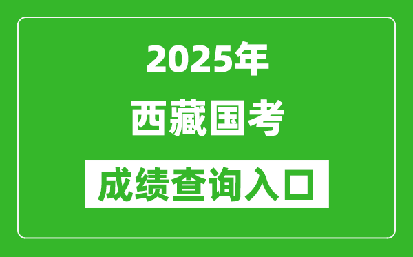 2025年西藏國考成績查詢?nèi)肟诰W(wǎng)址(http://bm.scs.gov.cn/kl2025)